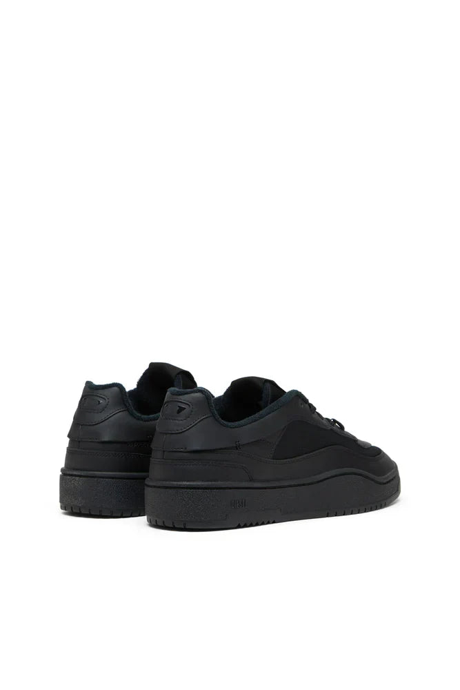 Diesel Men's S-Oval Skate-Fabric-panelled leather sneakers