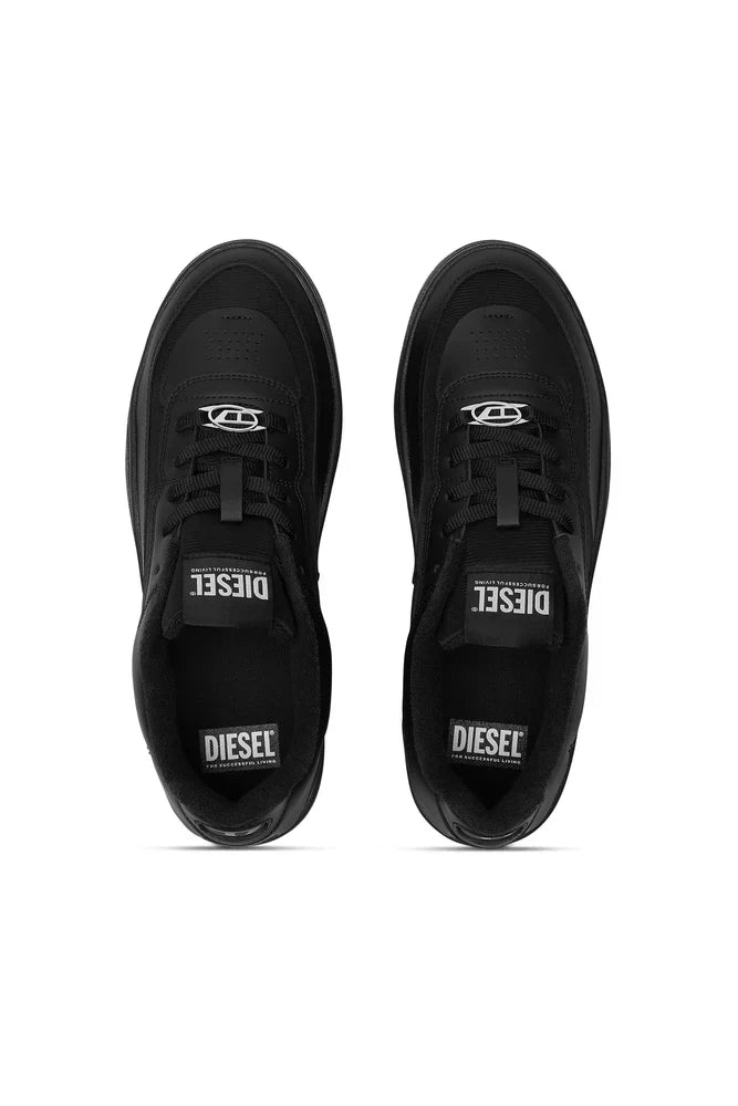 Diesel Men's S-Oval Skate-Fabric-panelled leather sneakers