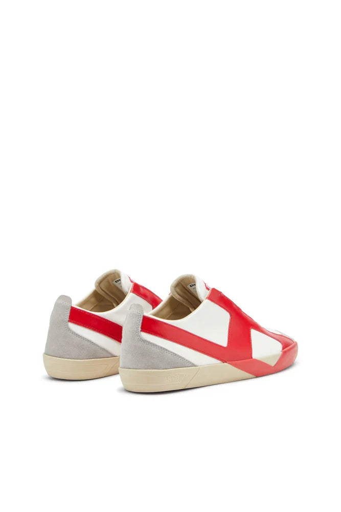 Diesel Men's S-Slante-D-Sneakers in suede and leather with D logo