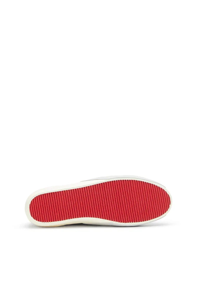 Diesel Men's S-Slante-D-Sneakers in suede and leather with D logo