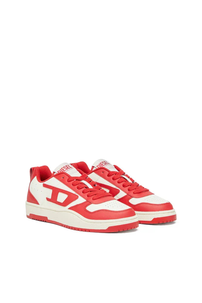 Diesel Men's S-Ukiyo Low-Low-top sneakers in leather and nylon