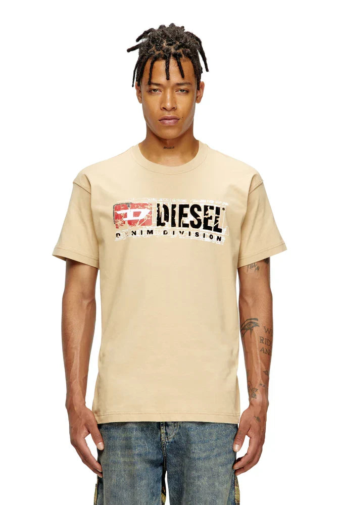 Diesel T-shirt with flocked Diesel Denim Division logo