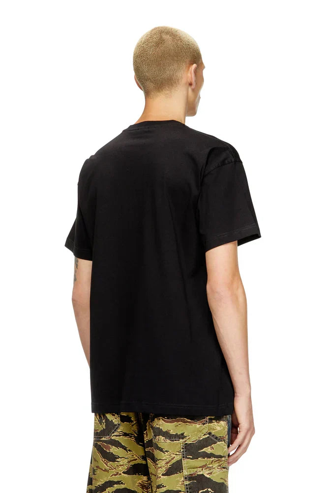 Diesel T-shirt with flocked Diesel Denim Division logo