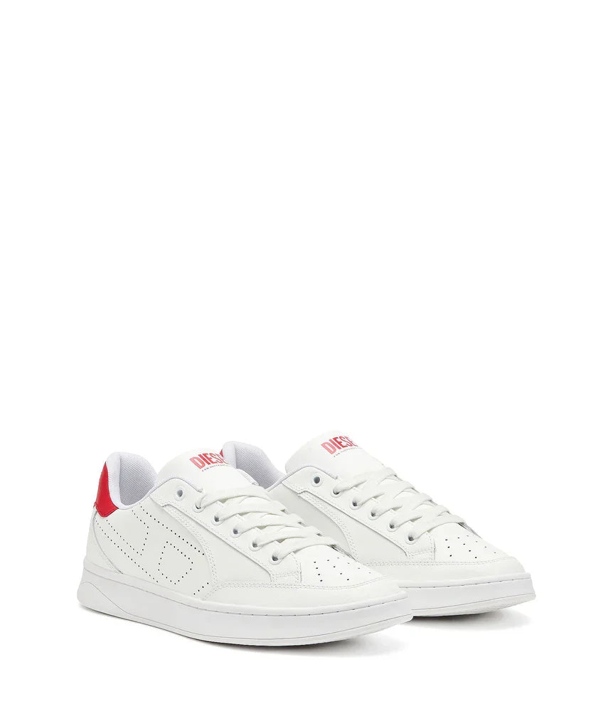 Diesel Men's S-Dakota-Leather sneakers with perforated logo
