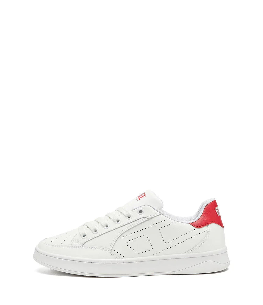 Diesel Men's S-Dakota-Leather sneakers with perforated logo