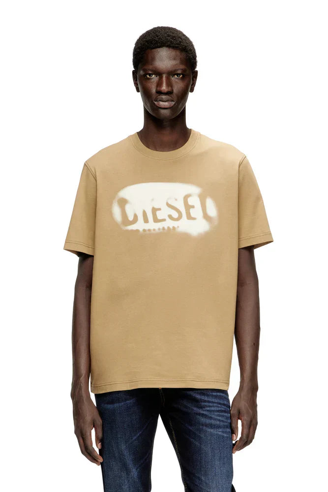 Diesel Light cotton T-shirt with faded logo