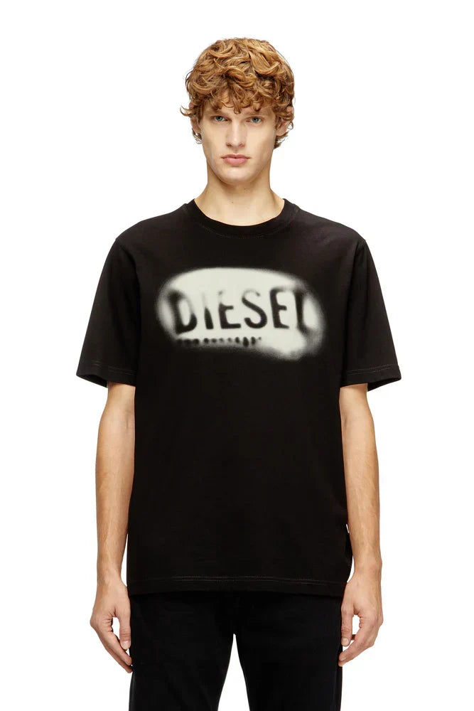Diesel Light cotton T-shirt with faded logo