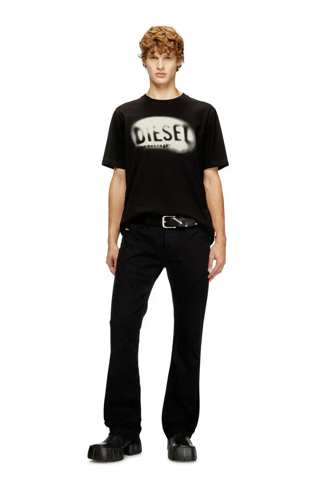 Diesel Light cotton T-shirt with faded logo