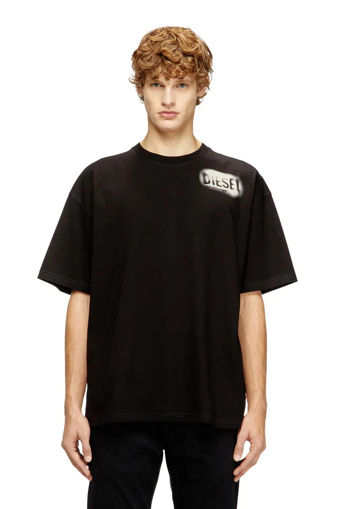 Diesel Cotton T-shirt with faded prints