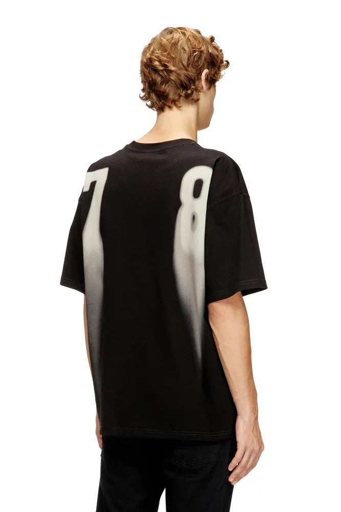 Diesel Cotton T-shirt with faded prints