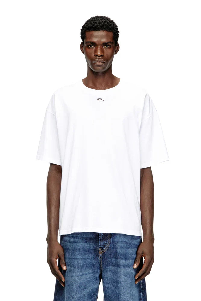Diesel Relaxed cotton T-shirt with Oval D embroidery