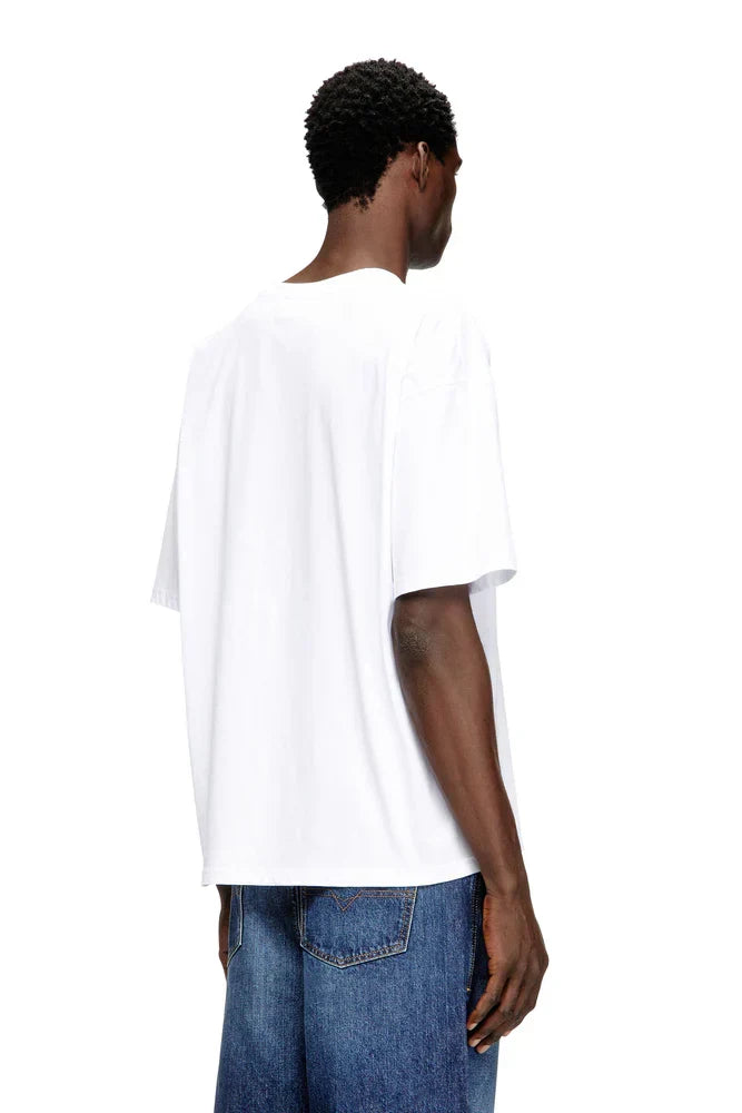 Diesel Relaxed cotton T-shirt with Oval D embroidery