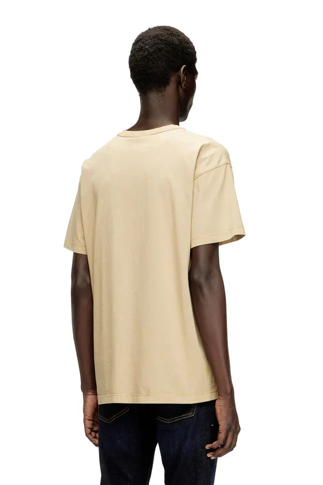 Diesel Light cotton T-shirt with metallic Oval D logo