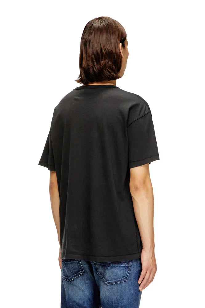 Diesel Light cotton T-shirt with metallic Oval D logo