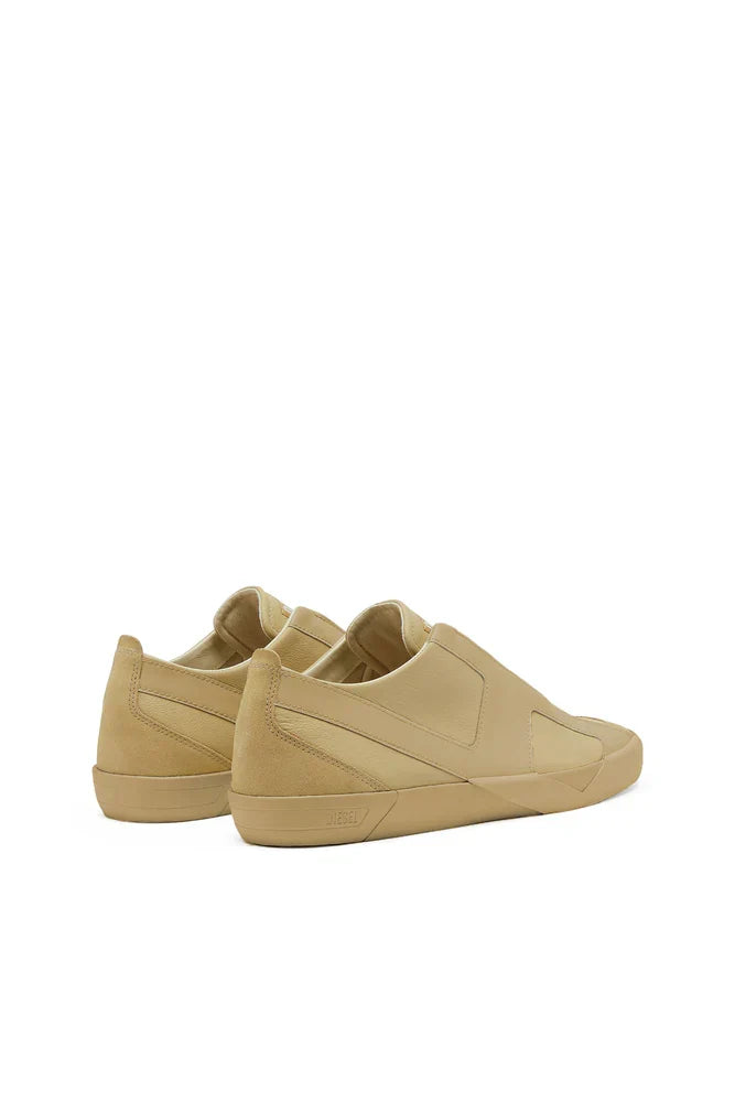 Diesel Men's S-Slante-D-Sneakers in suede and leather with D logo