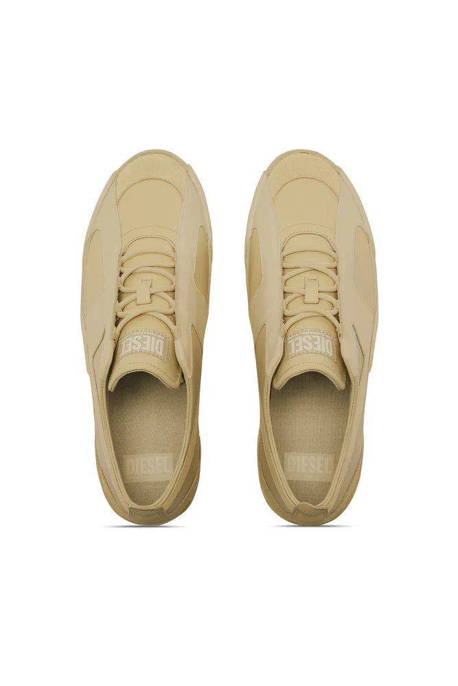 Diesel Men's S-Slante-D-Sneakers in suede and leather with D logo