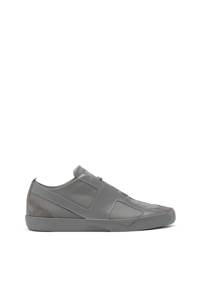 Diesel Men's S-Slante-D-Sneakers in suede and leather with D logo