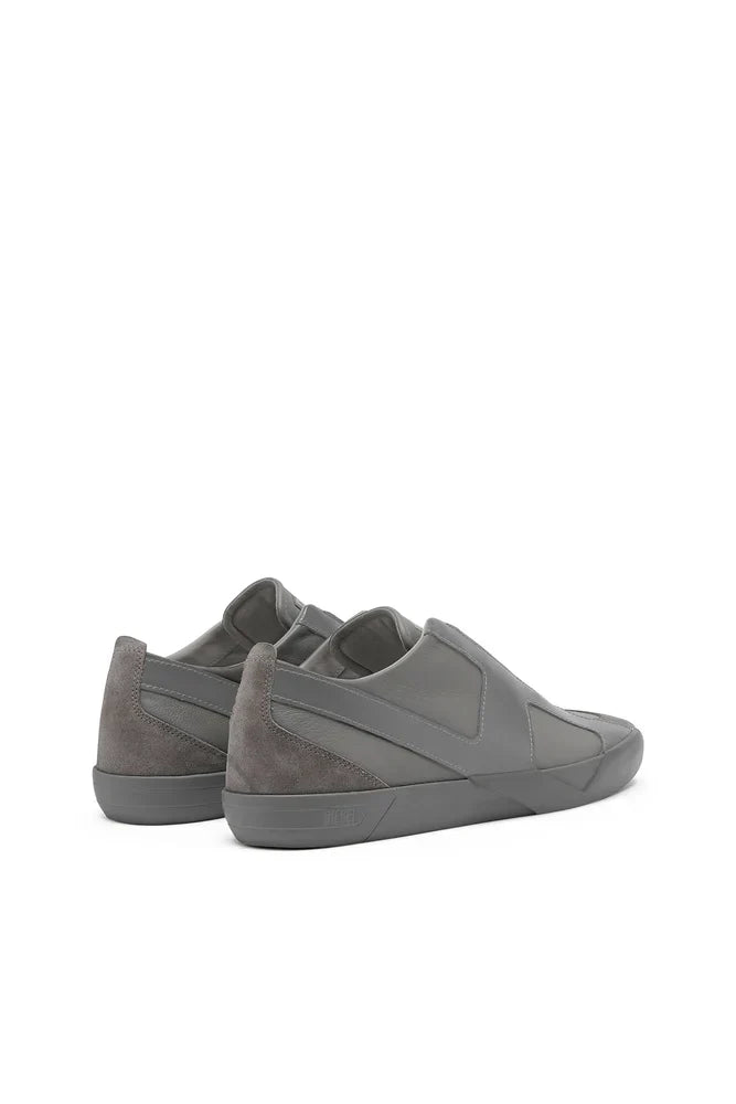 Diesel Men's S-Slante-D-Sneakers in suede and leather with D logo