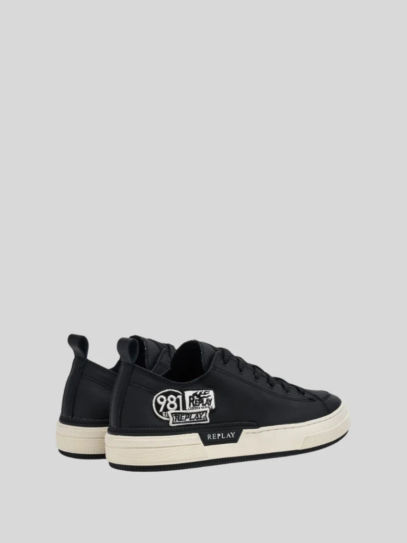 Replay Men's Raily Low Combo Black sneakers