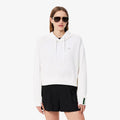 Lacoste Women's Short cut cotton hoodie