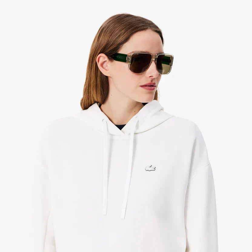 Lacoste Women's Short cut cotton hoodie