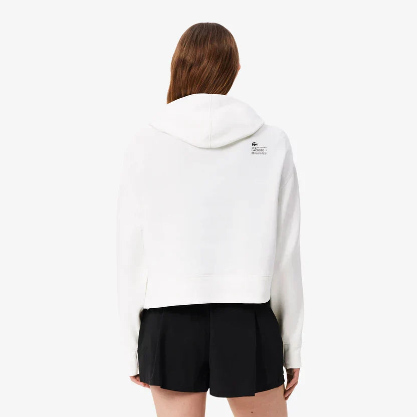 Lacoste Women's Short cut cotton hoodie