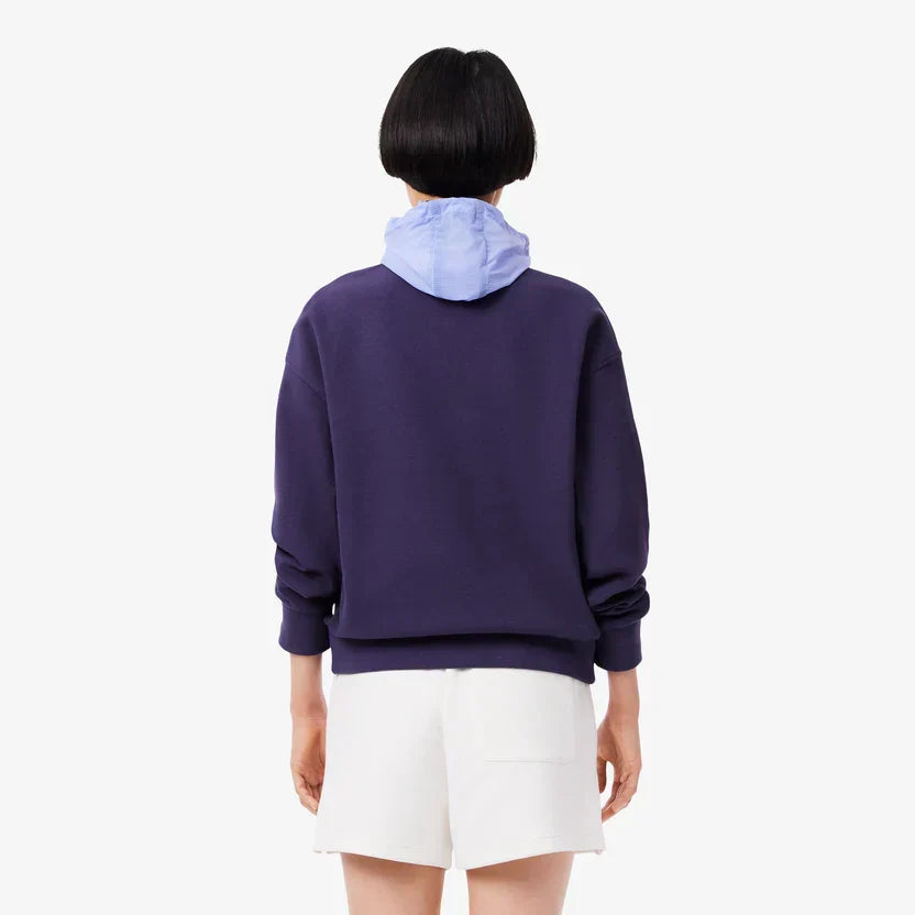 Lacoste Women's High neck zipped piqué sweatshirt