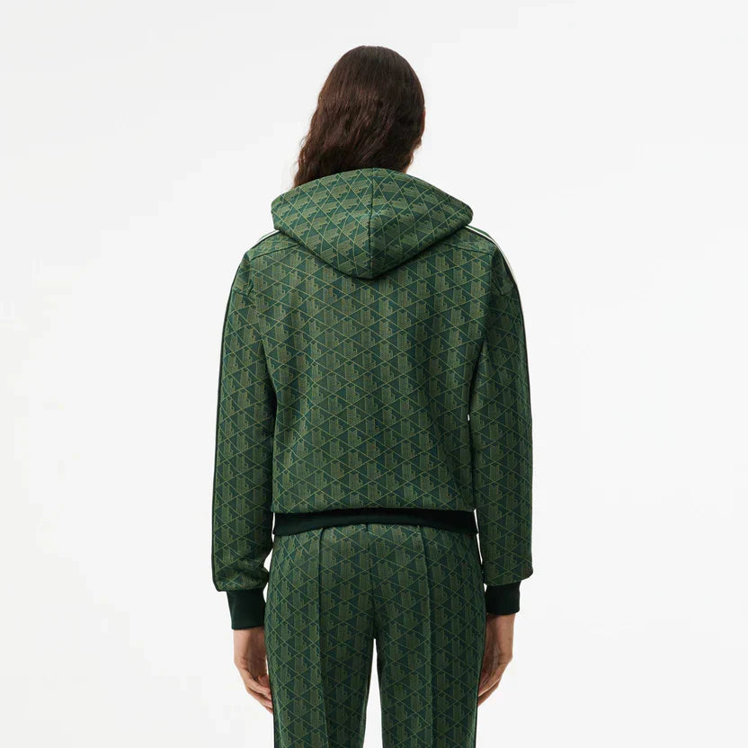 Lacoste Women's Jacquard monogram hoodie