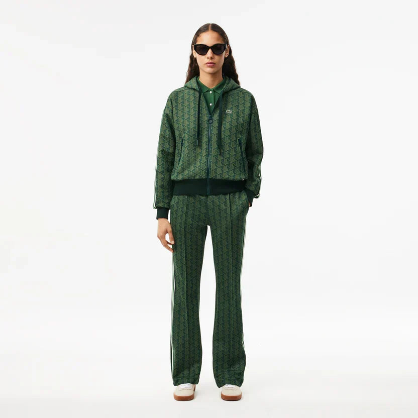 Lacoste Women's Jacquard monogram hoodie