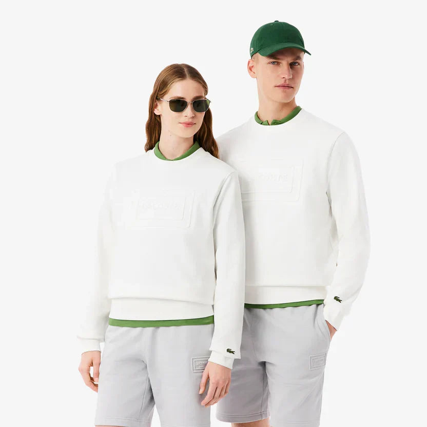 Lacoste Embossed fleece sweatshirt