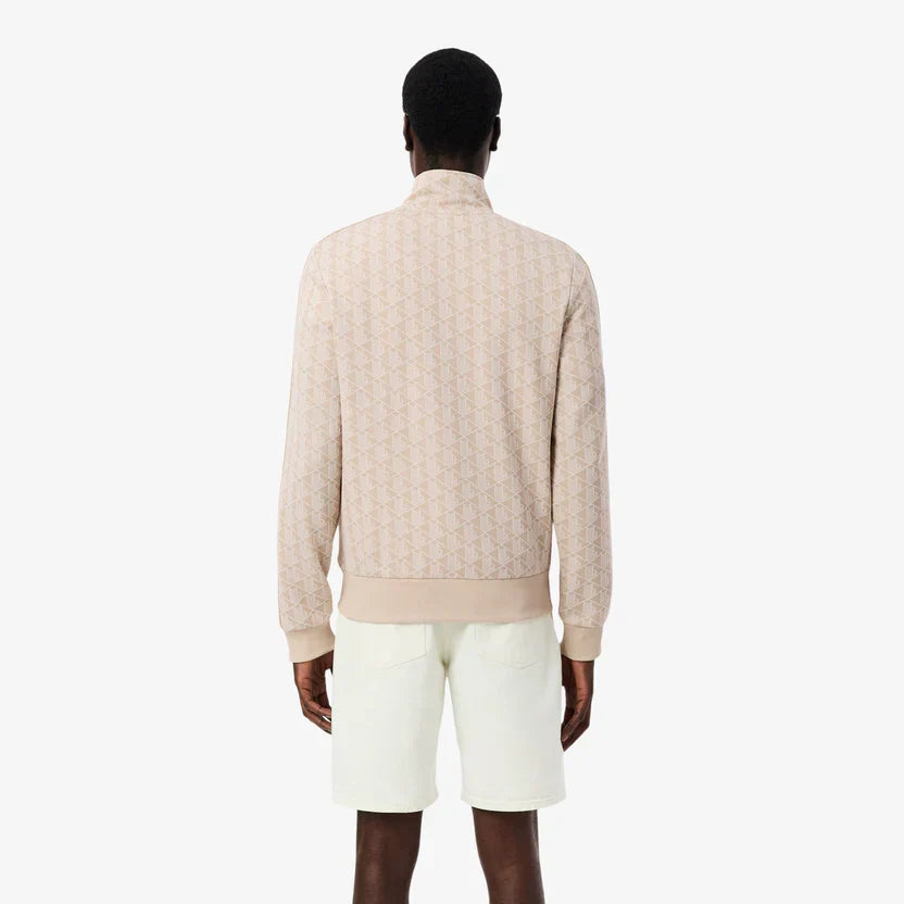 Lacoste Paris zip-up jacquard track jacket