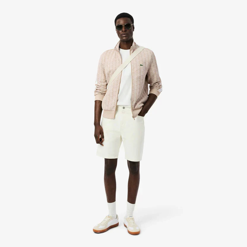 Lacoste Paris zip-up jacquard track jacket