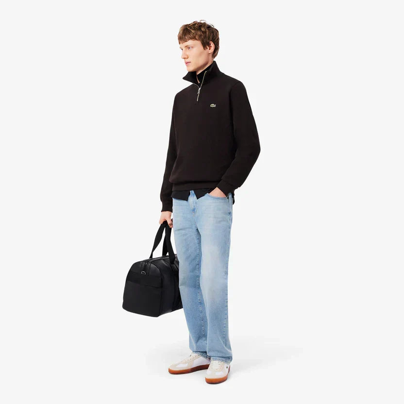 Lacoste Zip-up high neck interlock sweatshirt