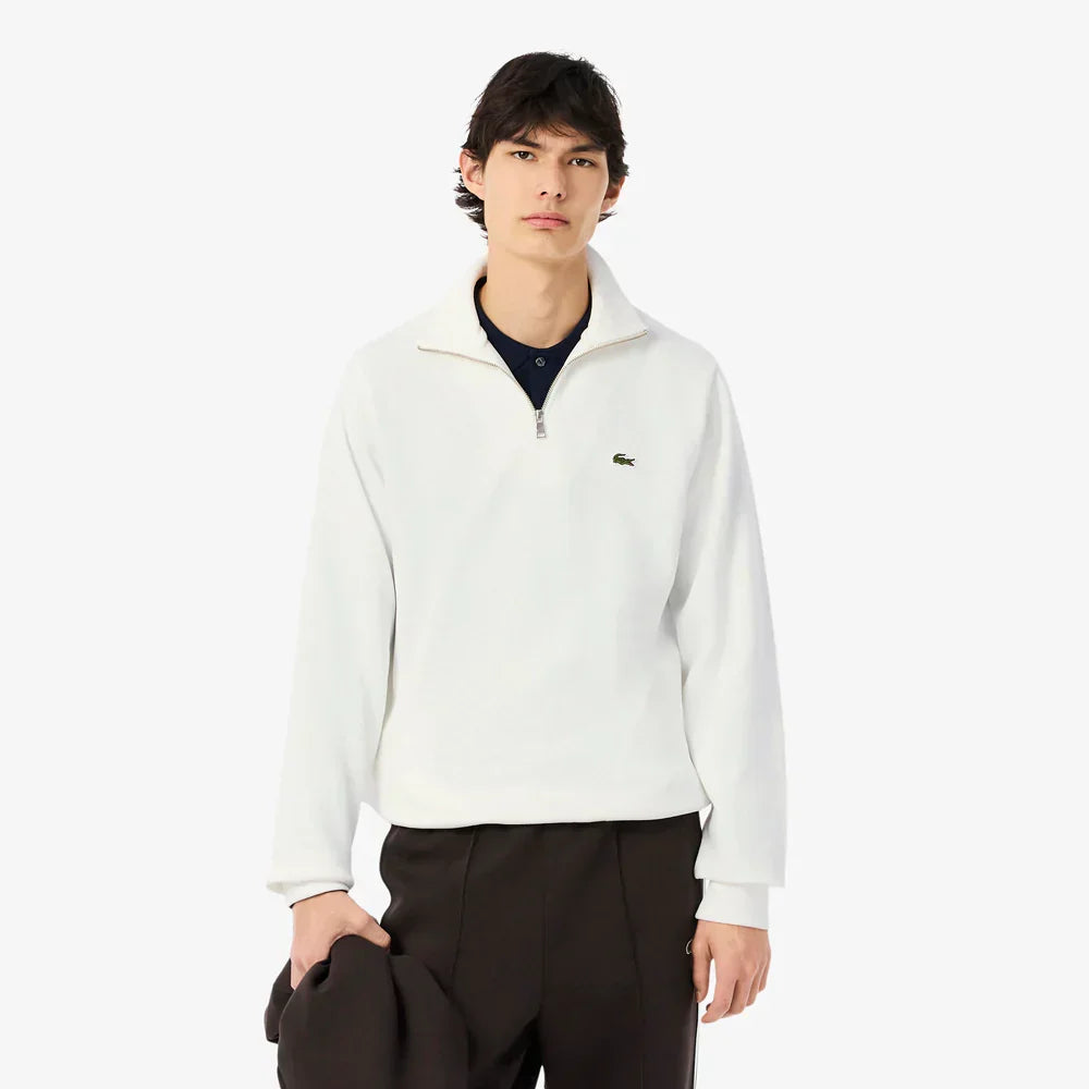 Lacoste Zip-up high neck interlock sweatshirt