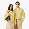 Lacoste High neck zip-up print sweatshirt