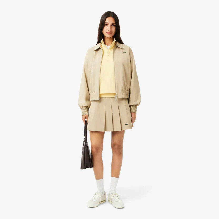 Lacoste High neck zip-up print sweatshirt