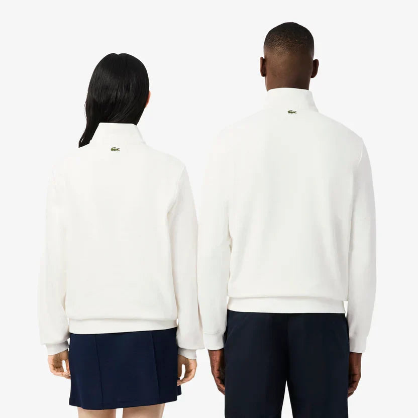 Lacoste High neck zip-up print sweatshirt