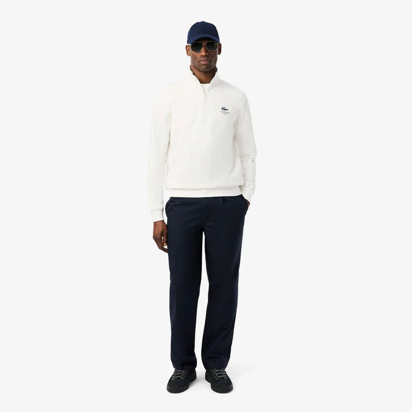 Lacoste High neck zip-up print sweatshirt