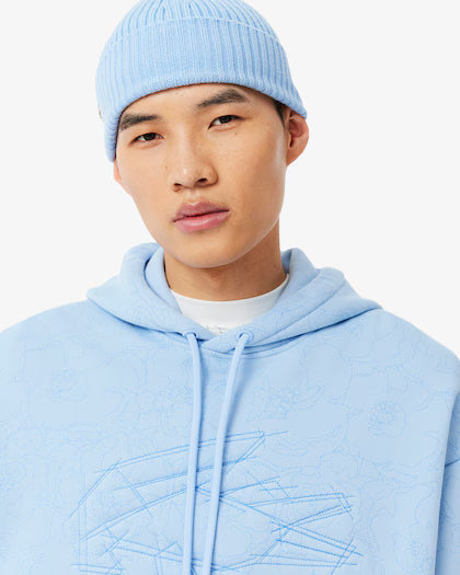 Lacoste Relaxed Fit Printed Hoodie