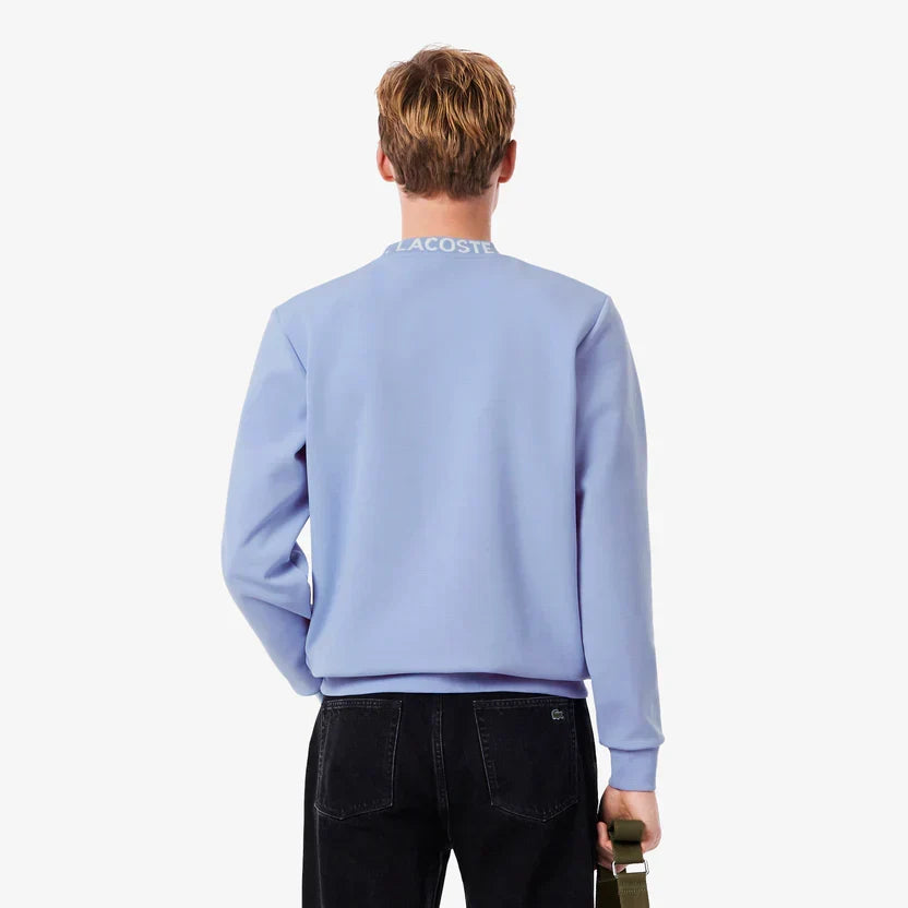 Lacoste Jacquard branded jersey sweatshirt