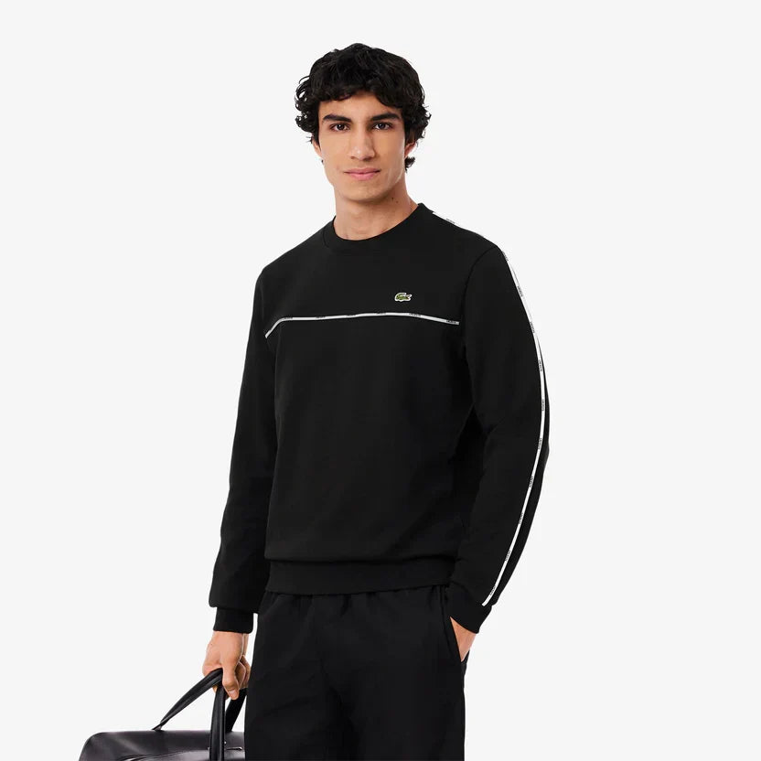 Lacoste Logo trim fleece sweatshirt