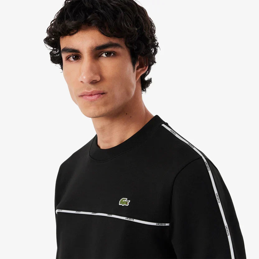 Lacoste Logo trim fleece sweatshirt