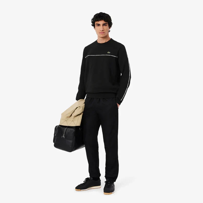 Lacoste Logo trim fleece sweatshirt