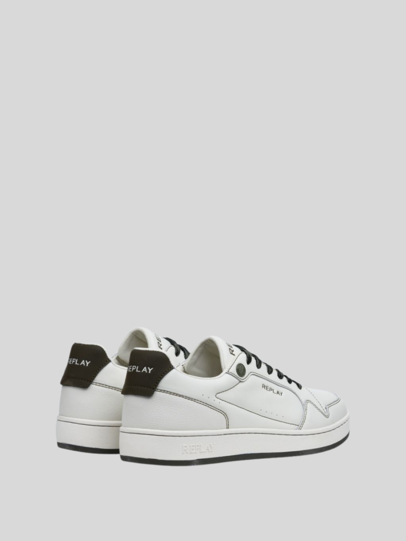 Replay Men's Smash Choice 3 S off white green sneakers