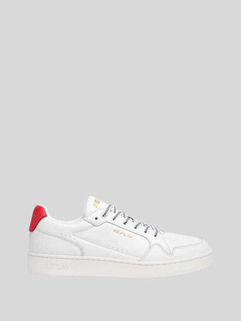 Replay Men's Smash Choice 3 white red sneakers