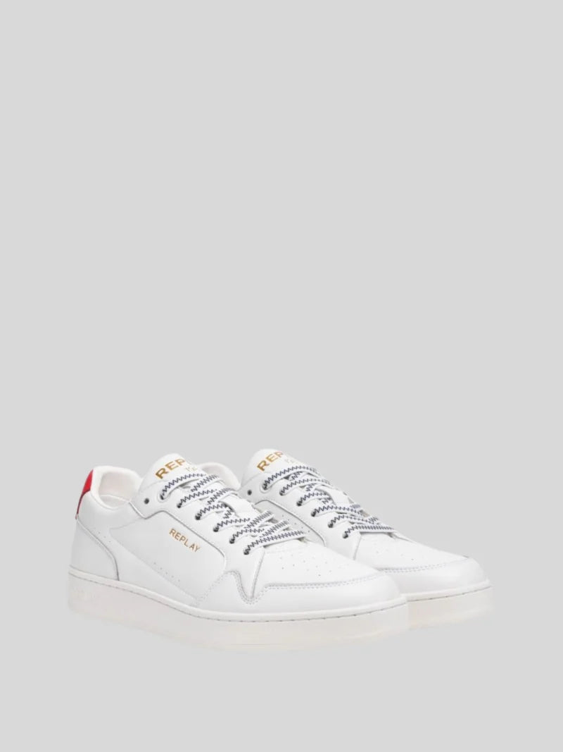 Replay Men's Smash Choice 3 white red sneakers