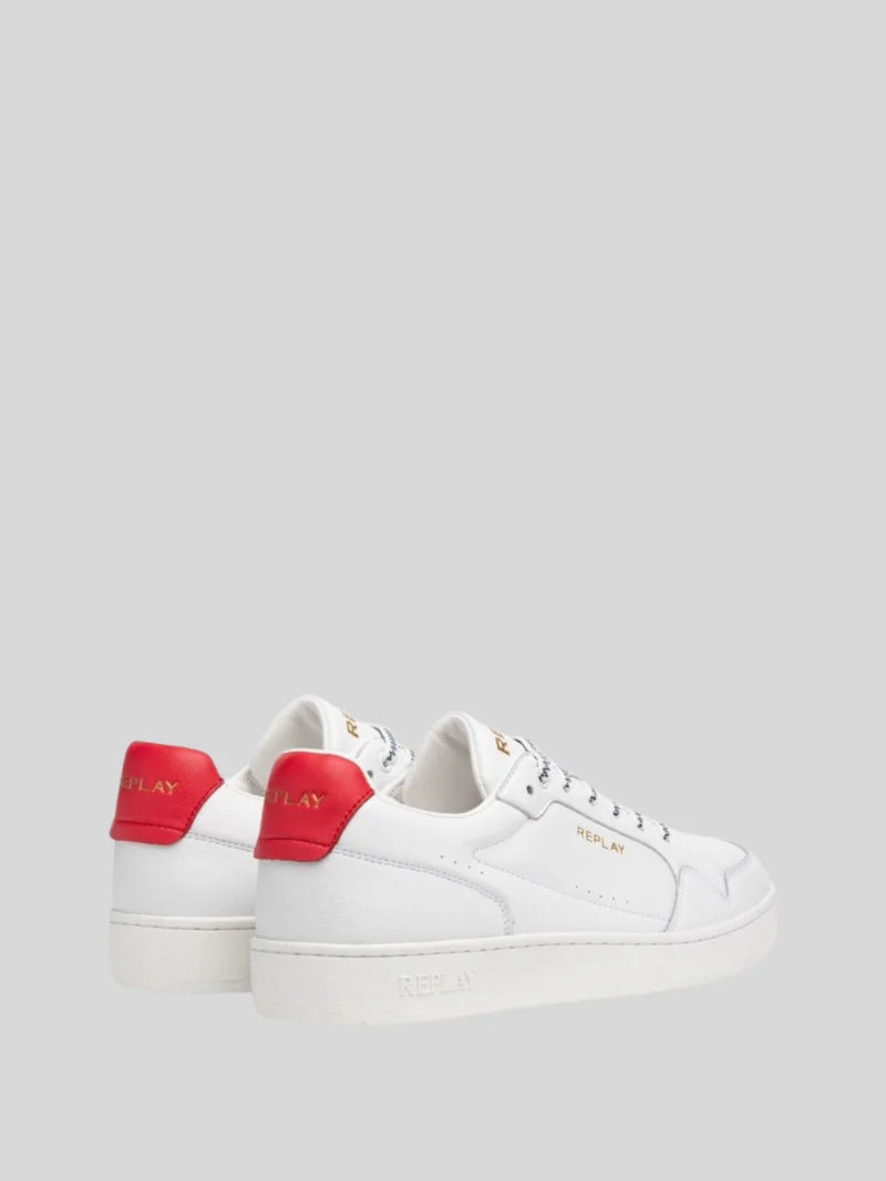 Replay Men's Smash Choice 3 white red sneakers