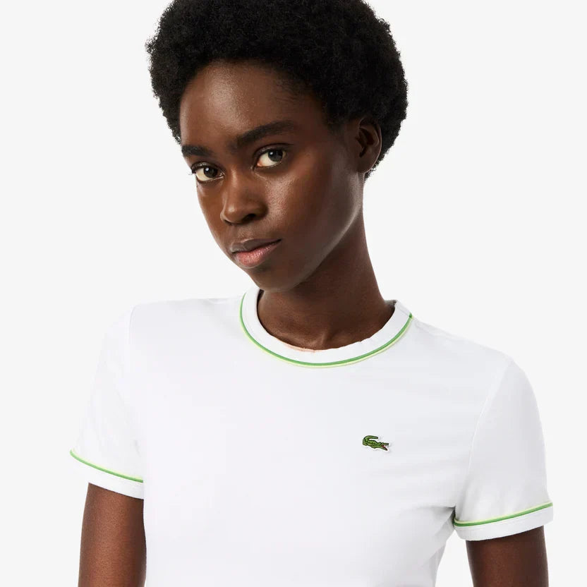 Lacoste Women's Contrast trim jersey t-shirt