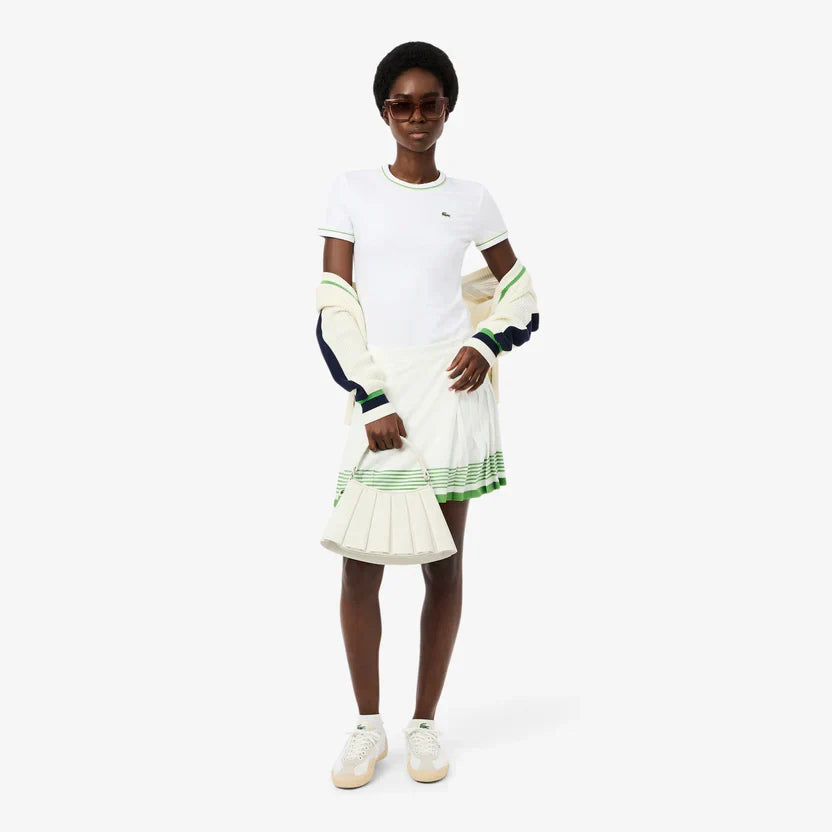 Lacoste Women's Contrast trim jersey t-shirt