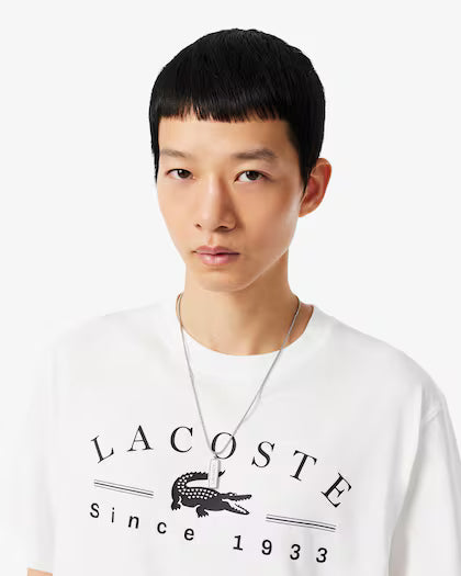 Lacoste Printed Cotton T-shirt